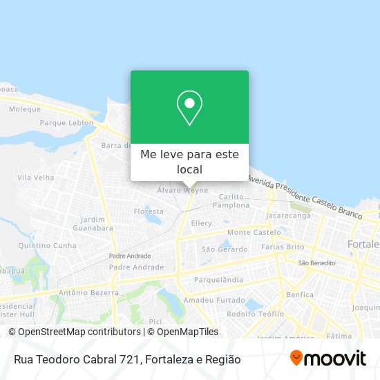 Rua Teodoro Cabral 721 mapa