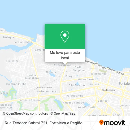 Rua Teodoro Cabral 721 mapa
