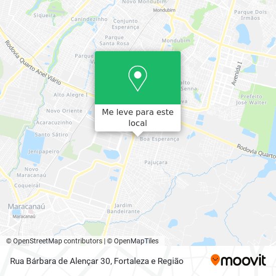 Rua Bárbara de Alençar 30 mapa