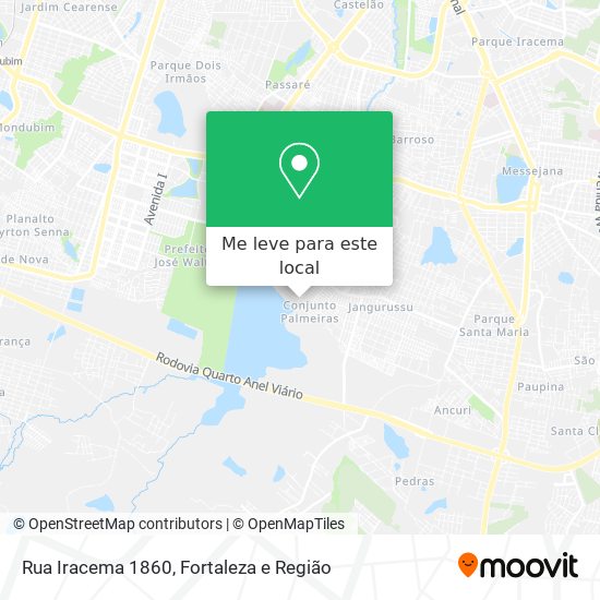 Rua Iracema 1860 mapa
