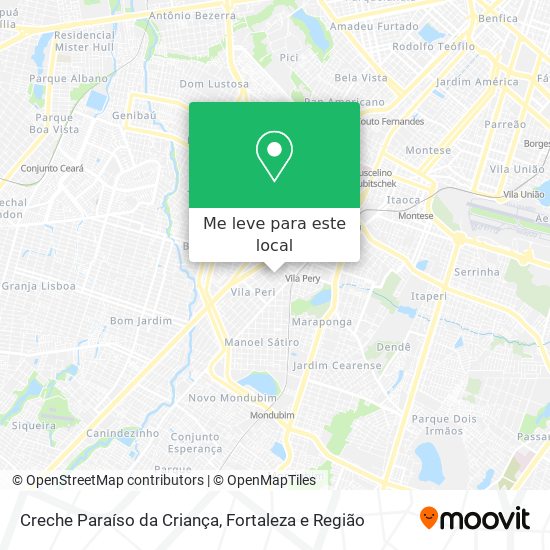 Creche Paraíso da Criança mapa