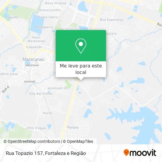 Rua Topazio 157 mapa