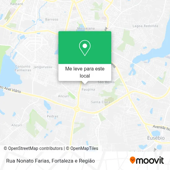 Rua Nonato Farias mapa