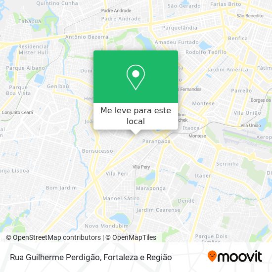 Rua Guilherme Perdigão mapa