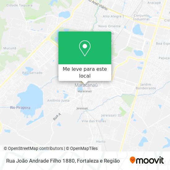 Rua João Andrade Filho 1880 mapa