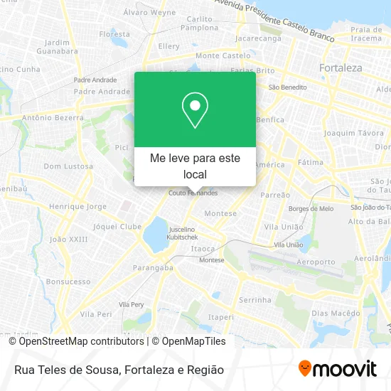 Rua Teles de Sousa mapa