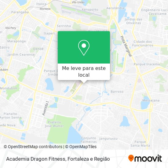 Academia Dragon Fitness mapa