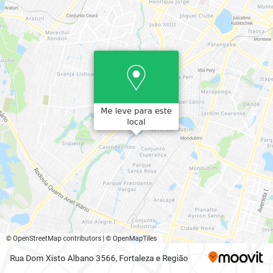 Rua Dom Xisto Albano 3566 mapa