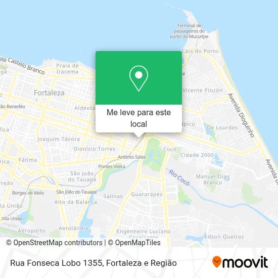 Rua Fonseca Lobo 1355 mapa