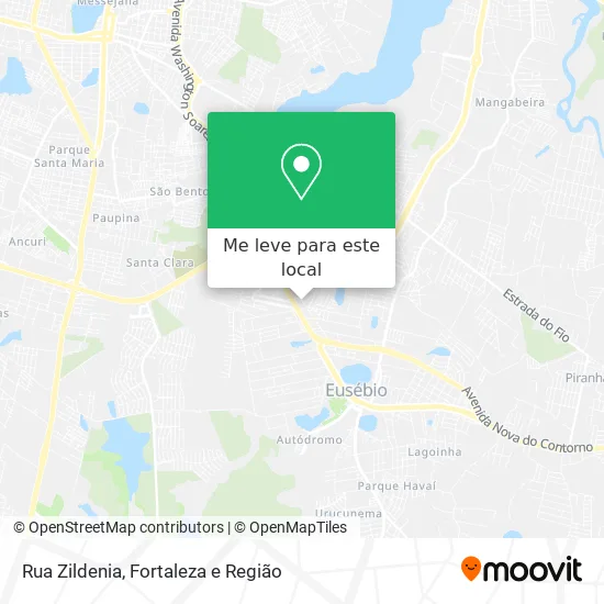 Rua Zildenia mapa