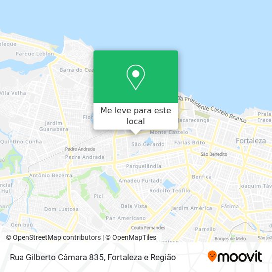 Rua Gilberto Câmara 835 mapa