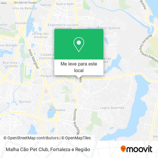 Malha Cão Pet Club mapa