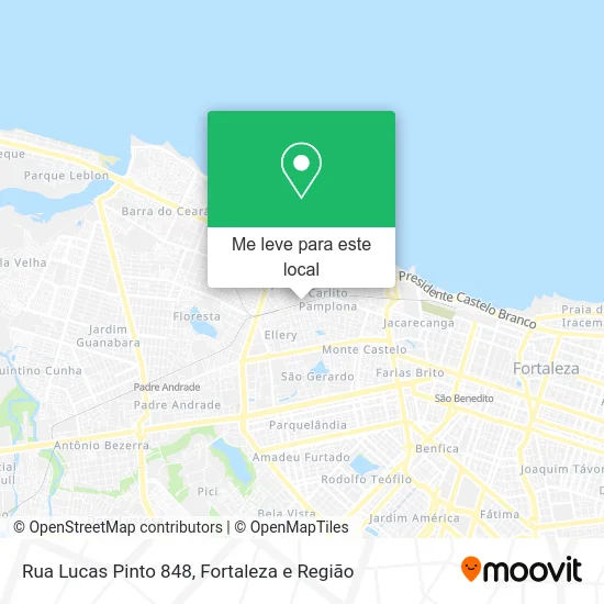 Rua Lucas Pinto 848 mapa
