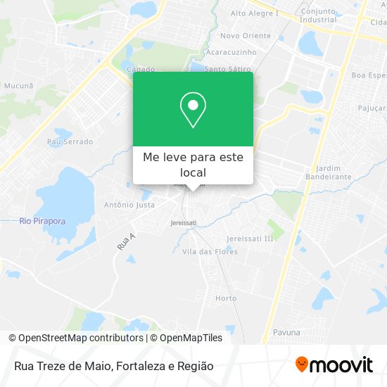 Rua Treze de Maio mapa