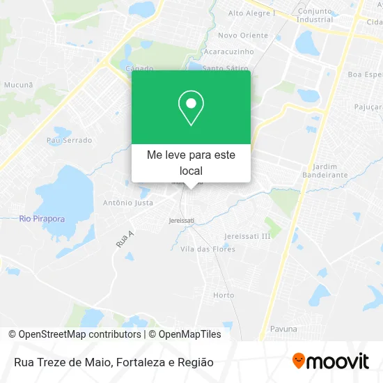 Rua Treze de Maio mapa