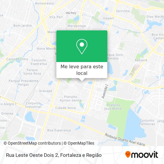 Rua Leste Oeste Dois 2 mapa