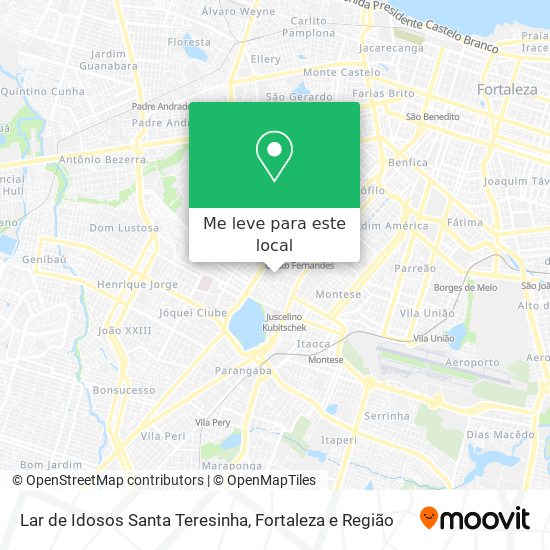 Lar de Idosos Santa Teresinha mapa