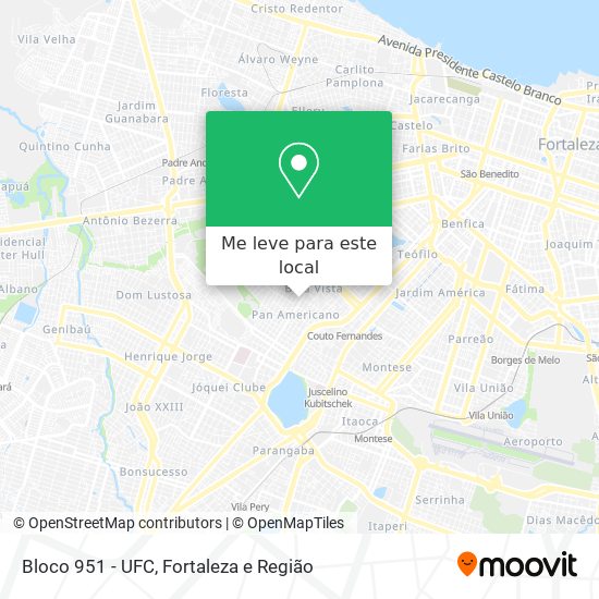 Bloco 951 - UFC mapa