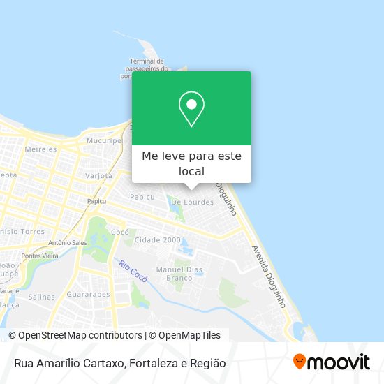 Rua Amarílio Cartaxo mapa