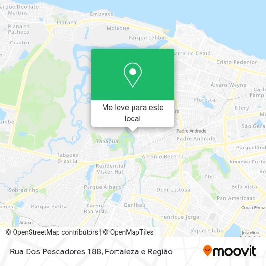 Rua Dos Pescadores 188 mapa