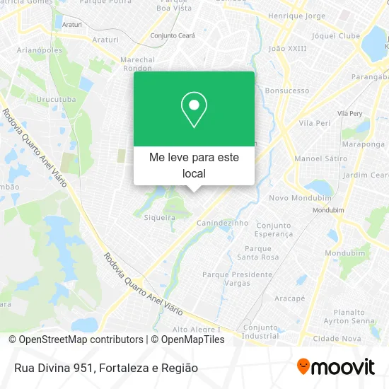 Rua Divina 951 mapa