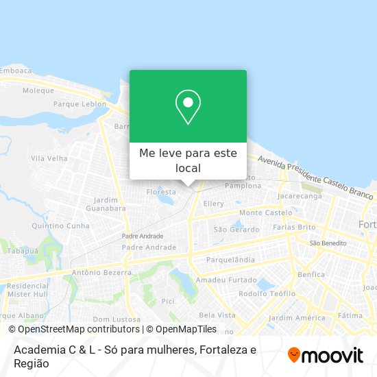 Academia C & L - Só para mulheres mapa