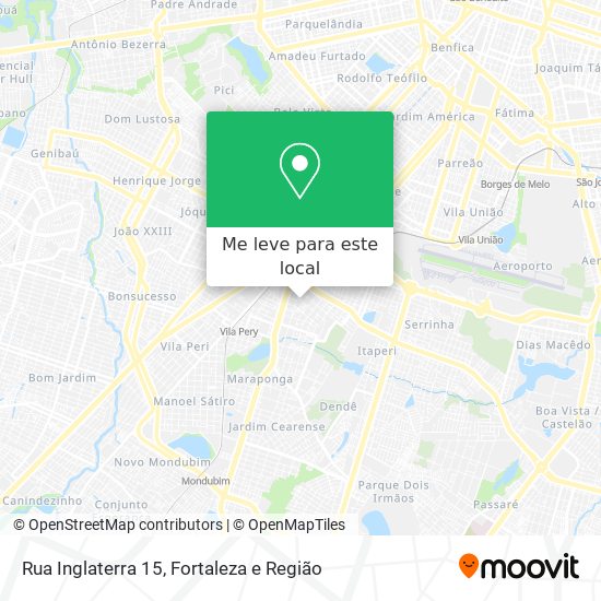 Rua Inglaterra 15 mapa