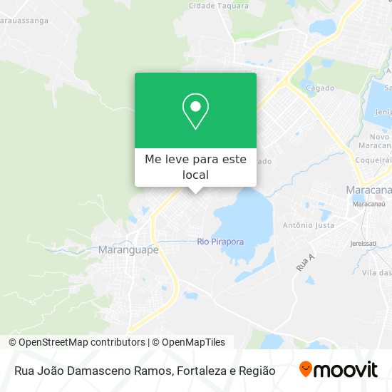 Rua João Damasceno Ramos mapa