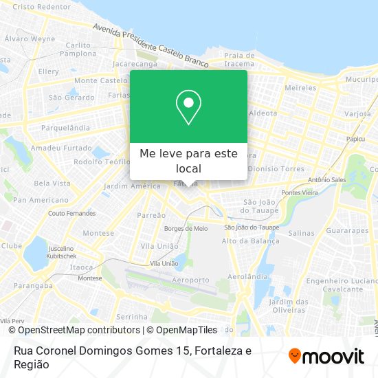 Rua Coronel Domingos Gomes 15 mapa