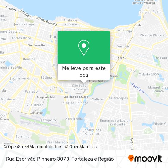 Rua Escrivão Pinheiro 3070 mapa