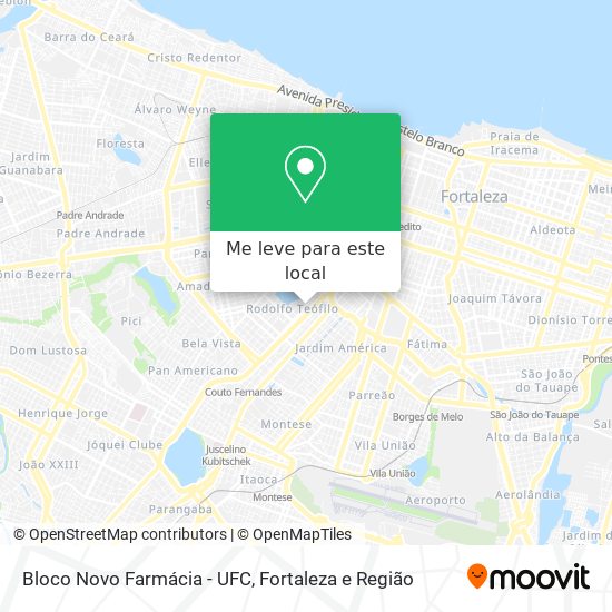 Bloco Novo Farmácia - UFC mapa