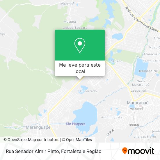 Rua Senador Almir Pinto mapa