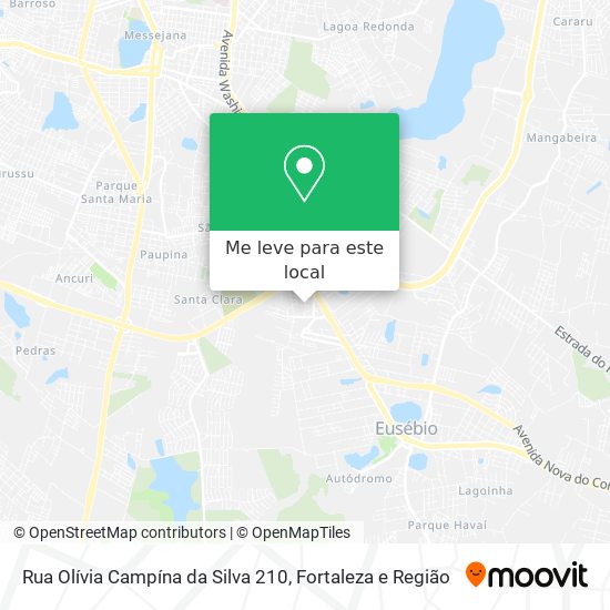 Rua Olívia Campína da Silva 210 mapa