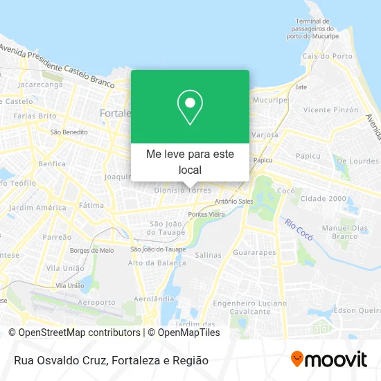 Rua Osvaldo Cruz mapa