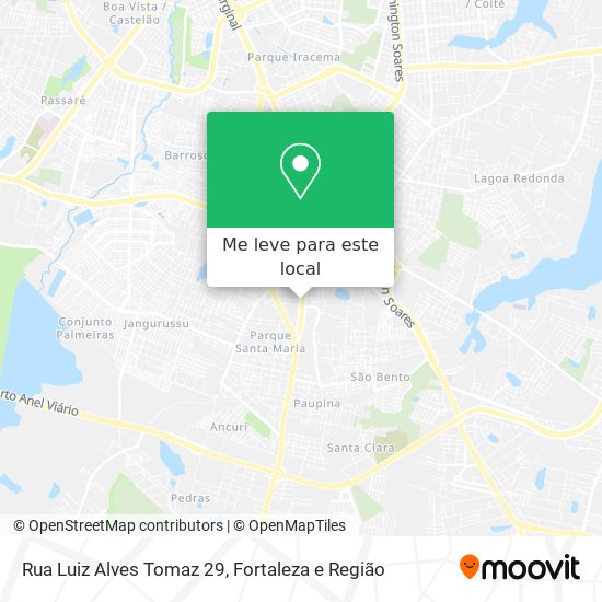 Rua Luiz Alves Tomaz 29 mapa