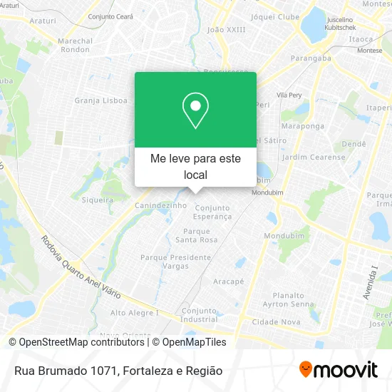 Rua Brumado 1071 mapa