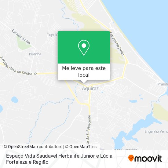 Espaço Vida Saudavel Herbalife Junior e Lúcia mapa
