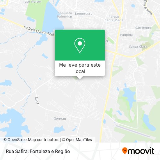 Rua Safira mapa