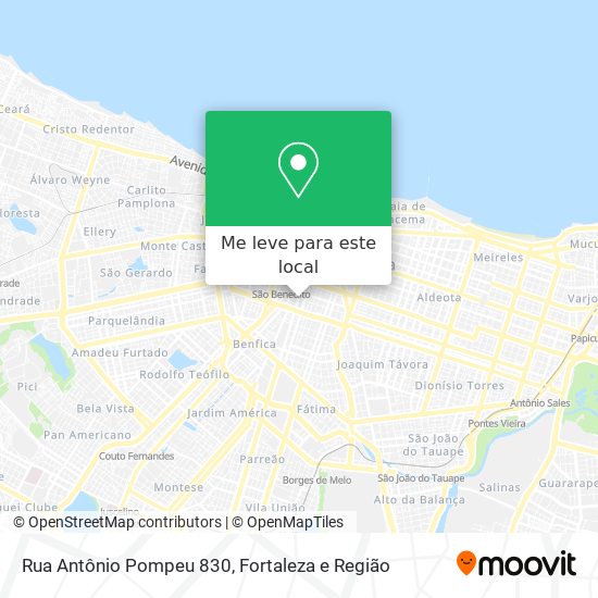 Rua Antônio Pompeu 830 mapa