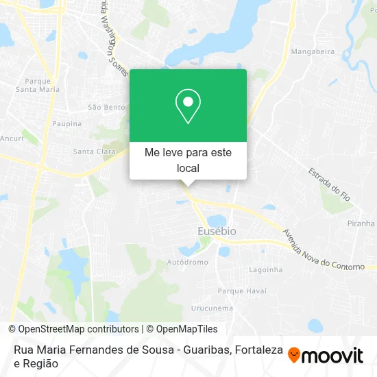 Rua Maria Fernandes de Sousa - Guaribas mapa