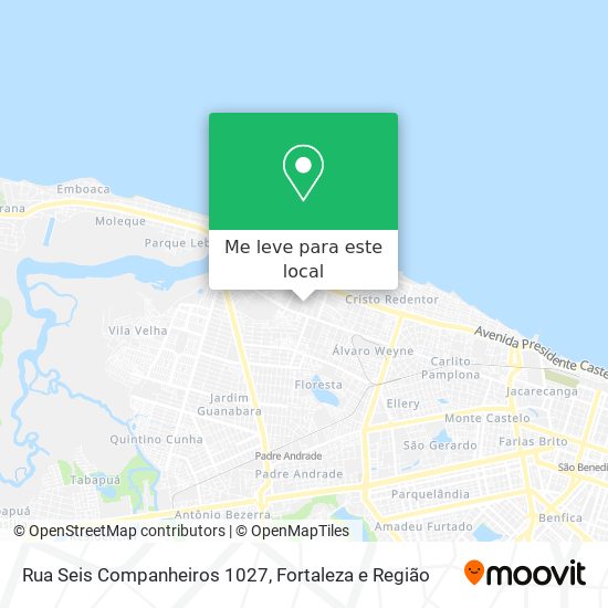Rua Seis Companheiros 1027 mapa