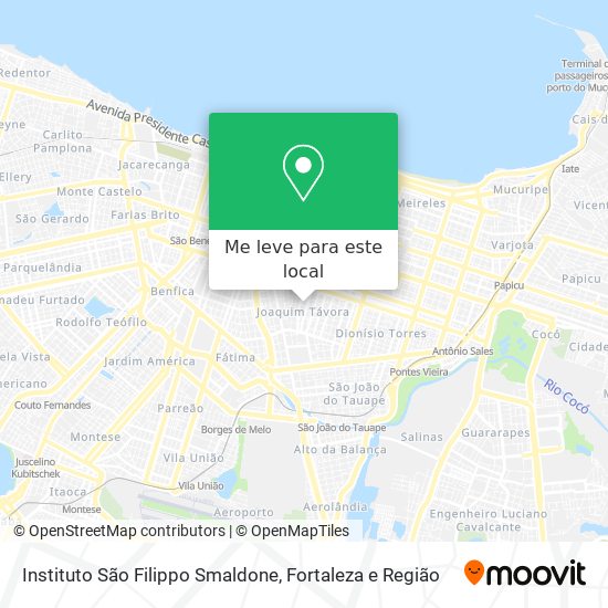 Instituto São Filippo Smaldone mapa