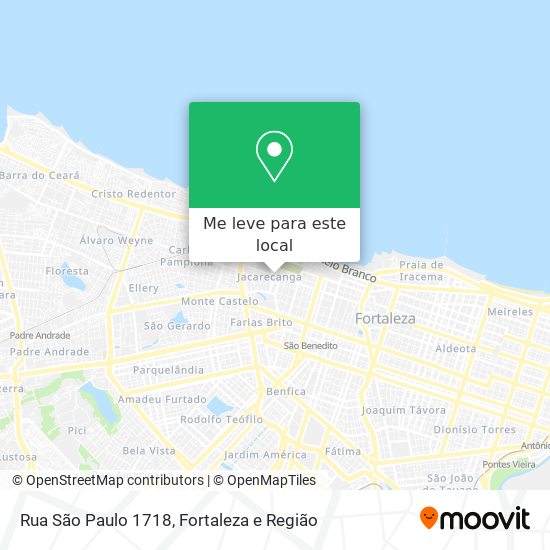 Rua São Paulo 1718 mapa