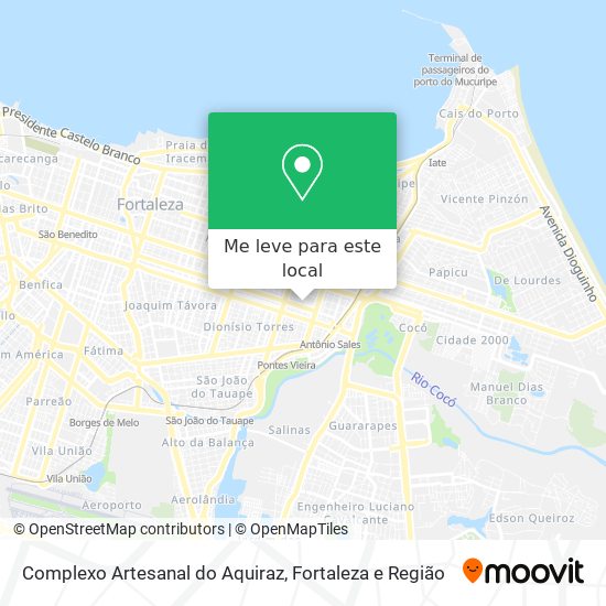 Complexo Artesanal do Aquiraz mapa