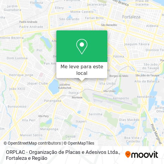 ORPLAC - Organização de Placas e Adesivos Ltda. mapa