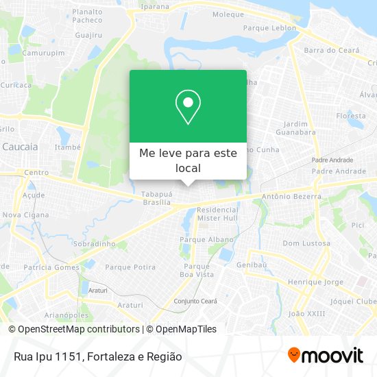 Rua Ipu 1151 mapa