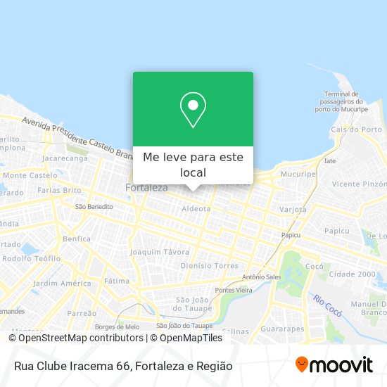 Rua Clube Iracema 66 mapa