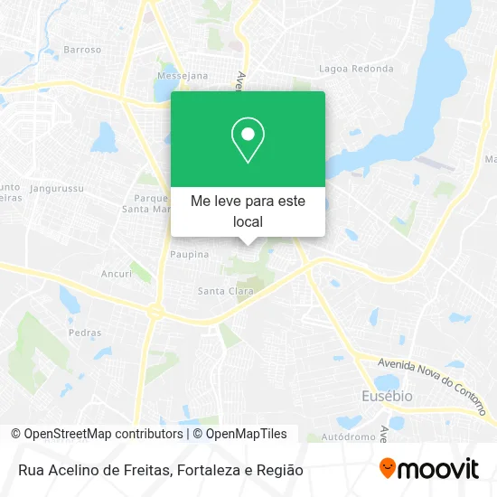 Rua Acelino de Freitas mapa