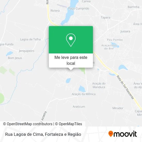 Rua Lagoa de Cima mapa