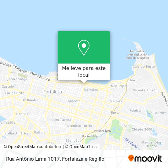 Rua Antônio Lima 1017 mapa